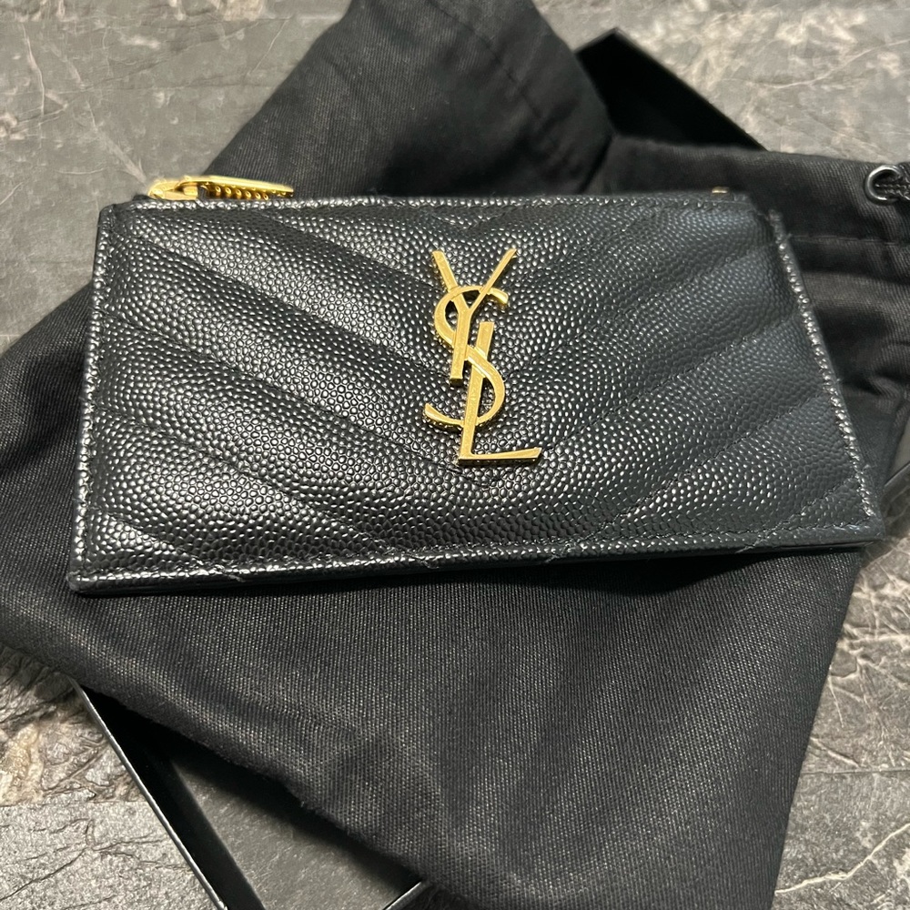 YSL SAINT LAURENT Fragments Card Case